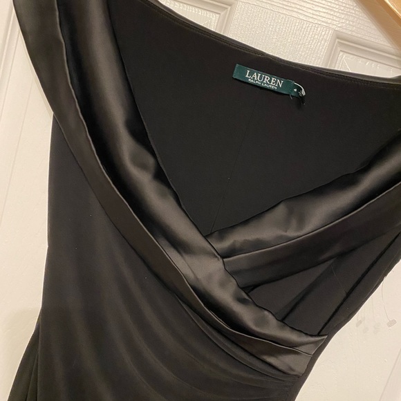 New Lauren Ralph Lauren Women Leonetta Little Black Cocktail Dress Size 4 6 - Picture 3 of 9